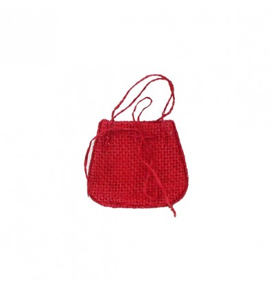 /SB5-RO Borsetta raffia ROSSO