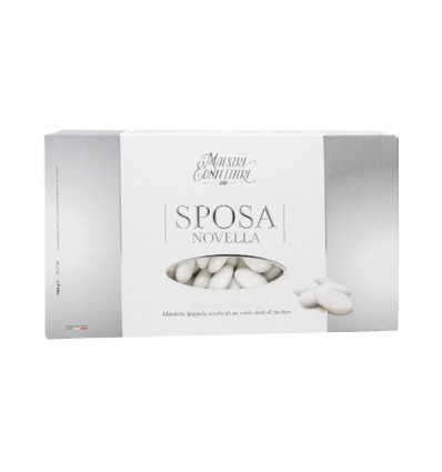 SPONOVB Confetti MANDORLA Sposa Novella BIANCO