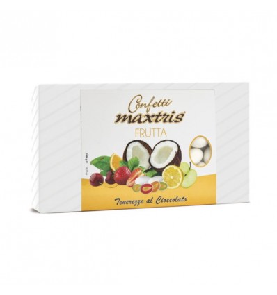 MAXFRU Confetto FRUTTA MIX ciocomandorla maxtris BIANCO