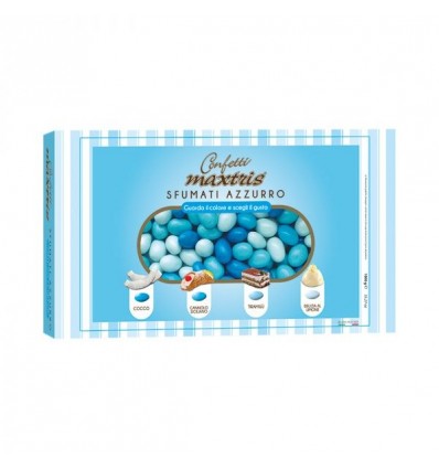 MAXSFUC Confetti SFUMATI AZZURRO ciocomandorla maxtris