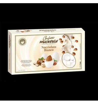 MAXNOCBIA Confetti NOCCIOLATO BIANCO ciocomandorla maxtris BIANCO