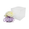 CM-123 Puffo profum. d11x11h con peonie  LILLA c/scat.pvc