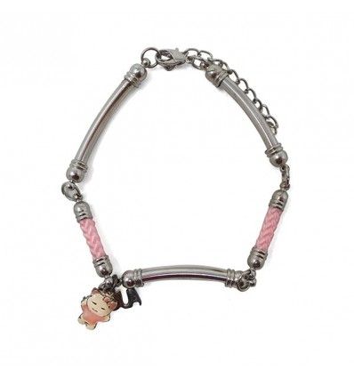 /BC01/R Bracciale orsetto ROSA