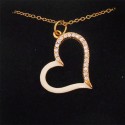 /9337-O Catenina cuore smalt.+crist. ORO c/box pcc