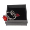 /9653-RO Anello p.chiavi ROSSO c/box pcc