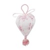 /J18220R Cuore vuoto fiocco ROSA