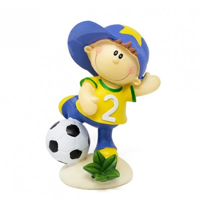 /1029136 Salv.bimbo calcio s/sfera h15 GIALLO/BLU