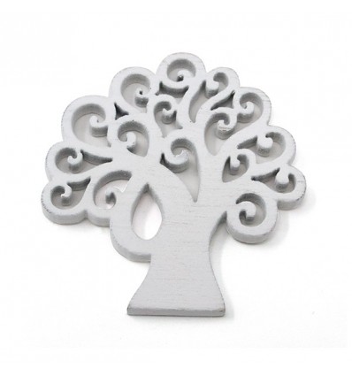 1130344 Applic. ALBERO DELLA VITA cm4 BIANCO legno