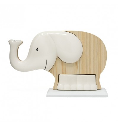 /1203003 Elefante lgn/cer. 20x13h BIANCO