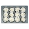 3150034 Conf. 12pz rose mini capullo d.4 stabilizz. BIANCO (RSM/1000)