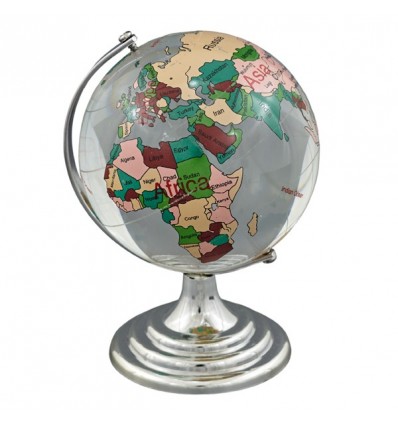 10181184 Globo mondo h13 vetro color.+met. 4mis