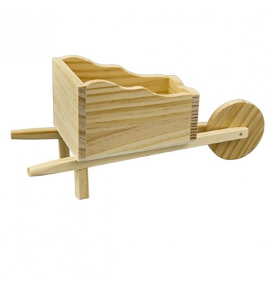 1322008 Carretto una ruota gde 26x10x11h legno