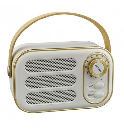 1394006 Radio retro' bluetooth 8x12x6 BIANCO