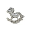 /6044 Cavallo a dondolo cm6.5 ARGENTO scat.rigida