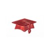 9753-RO Applic. cappellino laurea ROSSO