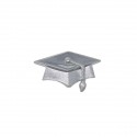 9735-ARG Applic. cappellino laurea ARGENTO