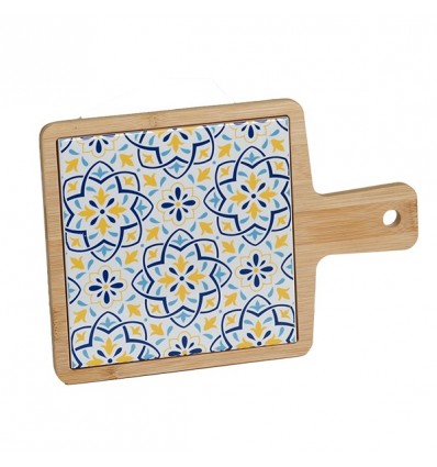 TB 1663 Tagliere bamboo+ceramica cm17x24