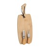 TB 1670 Tagliere bamboo cm34x13 c/2 coltellini