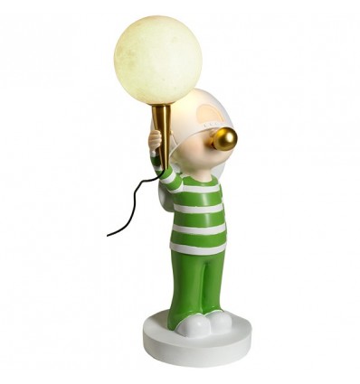 TB 1743 Lampada led Ragazzo Bubble h49,2 res. bianco/verde