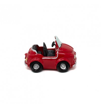 /QLUX1523 Salvadanaio cinquecento 12x8x7h ROSSO