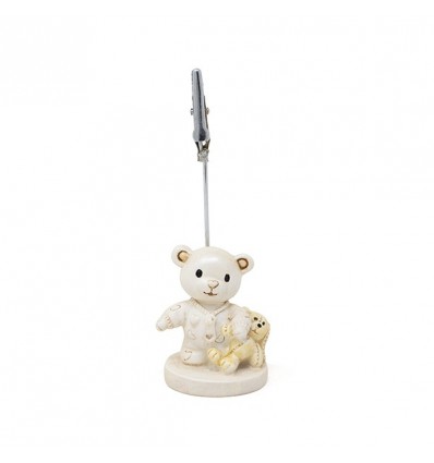 /QLUX15164 Orsetto Bear c/clip resina AVORIO/BEIGE