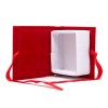 CK7311-RO Scatolina libro 6x7x3h c/tocco velluto ROSSO