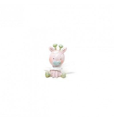 /QLUX17314 Giraffina resina h6 ROSA/VERDE