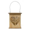 /QLUX18158 Lanterna lgn 17x17x21h cuore c/albero vita