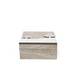 /QLUX19111 Scatola 12x12x5h legno BIANCO PAROLE