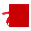 CK7311-RO Scatolina libro 6x7x3h c/tocco velluto ROSSO