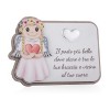 /E2089 Icona 12x16 angelo dell'amore BIMBA c/cuore