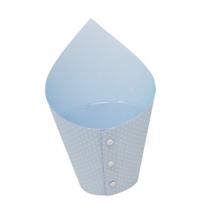 /CONF11/LTBL Cono confettata gde d10,5x23h AZZURRO