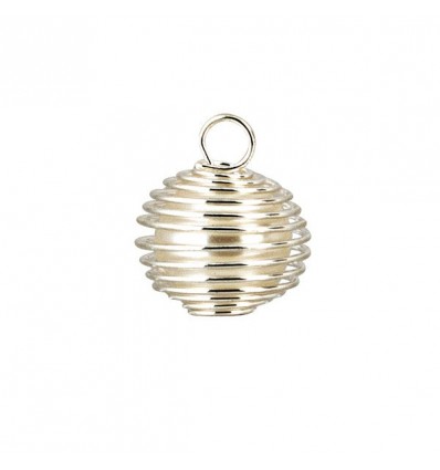 /71810M Pendaglio Perla Spirale ARGENTO