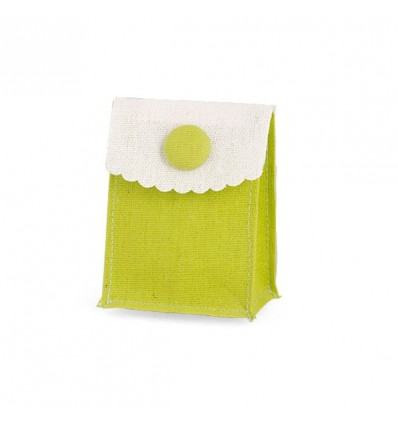 /71902 Pochette 6x3,5x7h c/bottone VERDE