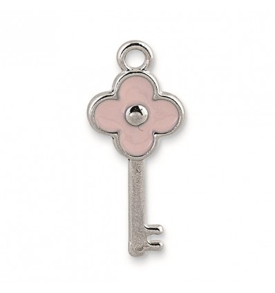 /27867M Chiave h3 argento fiore ROSA