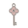 /27867M Chiave h3 argento fiore ROSA