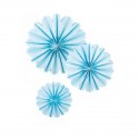 /28740 Set 3sfere petali AZZURRE da append. d30/40/50