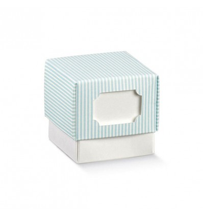 /17468C Cubo f+c 5x5x5 c/finestra bianco/millerigh.AZZURRO