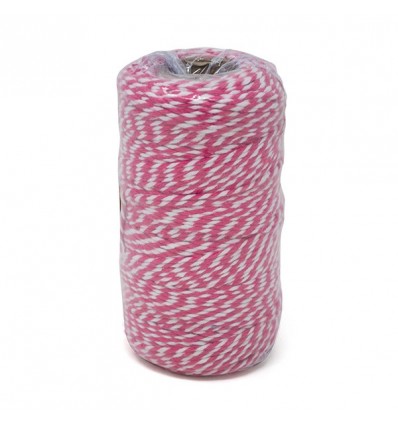 /2833-12 Cord.bicolore mm2x100mt FUXIA/BIANCO