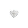 /B272M-01 Conf. 12pz cuore intreccio metall. 3x2,5 BIANCO