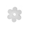 /50350-100 Gessetto FIORE rustico c/foro BIANCO