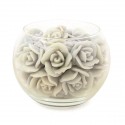 /MDRG0090-GR Vaso sfera d.13x12,5h cand.rose c/scat. GRIGIO