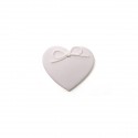 /RC10/E-R Cuore piatto 6x5 gesso c/fiocco ROSA