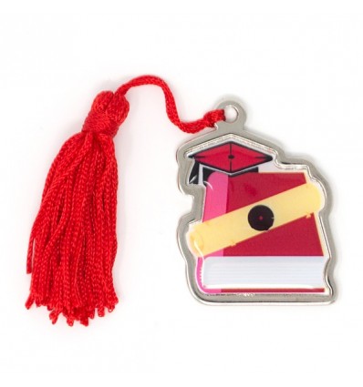 /MZ 1413/N Pendente LIBRO c/nappa ROSSA laurea