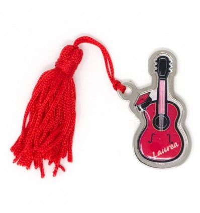 /MZ 1422/N Pendente CHITARRA c/nappa ROSSA laurea