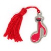 /MZ 1426/N Pendente NOTA MUSICALE c/nappa ROSSA laurea