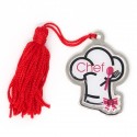 /MZ 1433/N Pendente CAPPELLO CHEF c/nappa ROSSA laurea