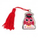 /MZ 1437/N Pendente GUFO c/nappa ROSSA laurea