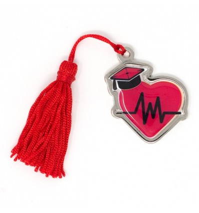 /MZ 1446/N Pendente CUORE c/nappa ROSSA laurea