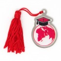 /MZ 1452/N Pendente MAPPAMONDO c/nappa ROSSA laurea